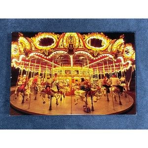King Arthur Carousel Disneyland Postcard Unused Vintage